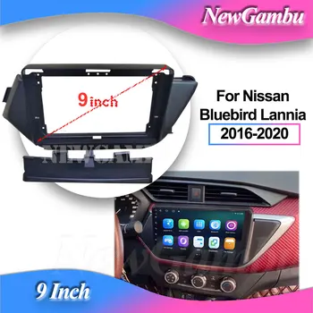 NewGambu 9 hüvelykes autós keret fascia adapter dekóder a Nissan Bluebird Lannia 2016-2020 kerethez vagy kábelszerelő panelhez