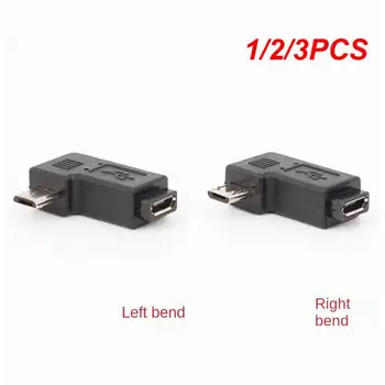 1/2/3PCS fok balra és jobbra ferde Mini USB 5pin anya - Micro USB apa adat szinkronizálási adapter Plug Micro USB Mini USB