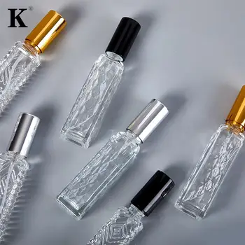 10ml üveg hordozható újratölthető parfümös üveg kozmetikai tartály üres spray porlasztó utazási alpalack