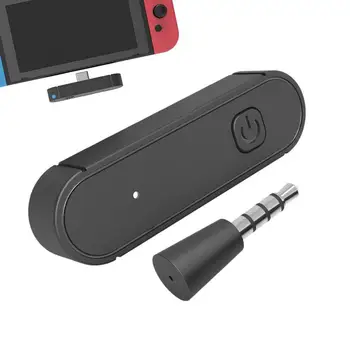  alacsony késleltetésű adaptív vezeték nélküli játékhang fejhallgató-adapter vevő USB adóadapter mikrofonnal PC/PS4 konzolhoz Alacsony