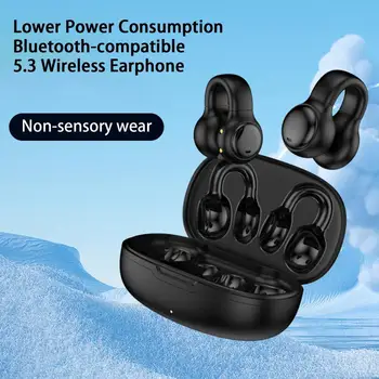 TWS vezeték nélküli Bluetooth fülhallgató 5.3 fejhallgató Innovatív fülcsipeszes fejhallgató Kihangosító sport fülhallgató Divatos fülhallgatók