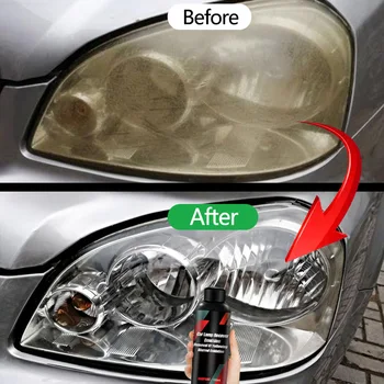 Autó fényszóró Polírozó szer Karceltávolító javító folyadék Fényszóró megújítása Polírozás és karbantartás Folyékony készlet Automatikus kiegészítők
