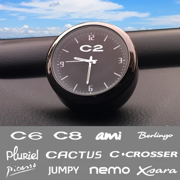 Kiváló minőségű Autó dekorációs óra óra módosított autó belső elektronikus kvarc óra Citroen C2 C4L C6 C8 Xsara Jumpy Nemo