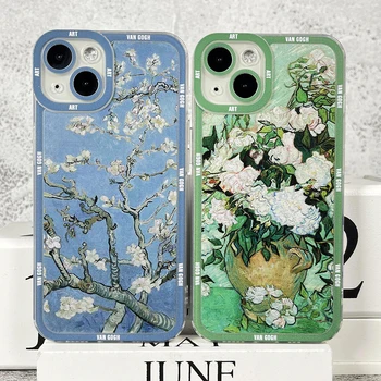 tok Samsung Galaxy S20 S21 S22 S23 Plus FE ultrapuha borítóhoz Van Gogh olajfestmény virág