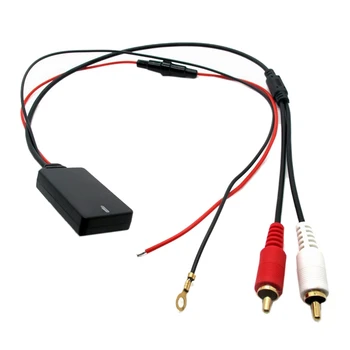 5X Univerzális Bluetooth AUX vevő modul 2 RCA kábel adapter Rádió sztereó vezeték nélküli audio bemenet Zenelejátszás teherautóhoz