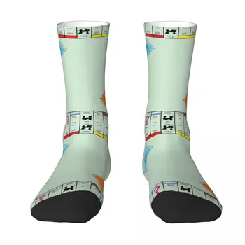 Társasjáték Tábla- Monopoly Zokni Harajuku Kiváló minőségű harisnya egész évszakos zokni kiegészítők uniszex ajándékokhoz