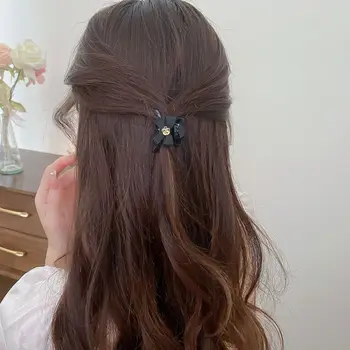 Hajcsipesz Camellia Virág Haj Karom Haj kiegészítők Mini hajkarom Virághaj Haj Klip Hajdíszek Fekete
