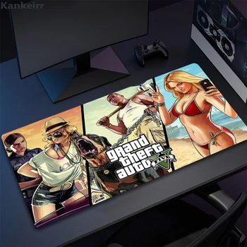 XXL Grand Theft Auto City Game Office egerek Gamer Soft Mouse Pad asztal Szőnyeg PC Laptop Notebook Gumiszőnyeg Ajándékozás barátoknak