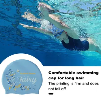 Úszó kalap Úszósapka Szilikon vízálló úszósapka nőknek Férfi csúszásmentes Rugalmas fülvédő sapkák Színátmenet színe