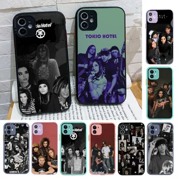 T-Tokio Hotel Band Phone Case iPhone 14 X XR XS 7 8 Plus 11 12 13 pro MAX 13mini matt ütésálló tok
