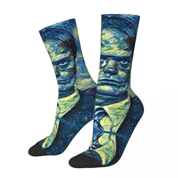 Vintage Népszerű amerikai vígjátékfigurák Őrült férfi kompressziós zokni Unisex Dwight Schrute Harajuku varrat nélküli zokni fiú ajándék