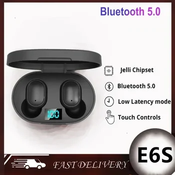 E6S fülhallgató Bluetooth 5.1 vezeték nélküli Bluetooth fejhallgató zajszűrő fejhallgató mikrofonokkal Fejhallgató minden okostelefonhoz