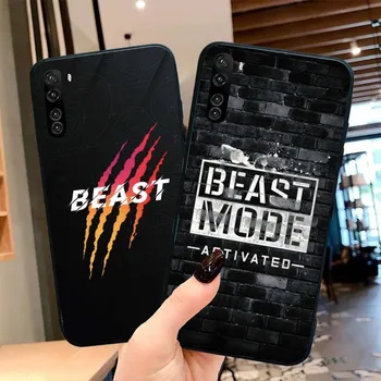 Beast Mode mobil mobiltelefon tok OPPO-hoz Find X5 X3 X2 A93 Reno 8 7 Pro A74 A72 A53 fekete puha telefontok Funda