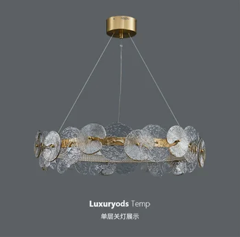 Posztmodern Francia Élet Üveg LED csillár Étkezőasztal Konyha hálószoba Klasszikus Művészet Design Dekoratív világítás