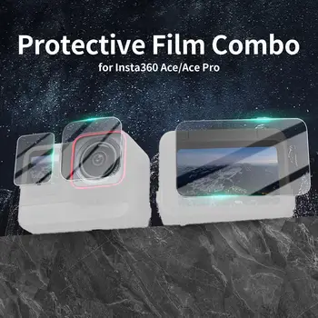 Edzett üveg Insta360 Ace Pro képernyővédő fóliához Lencsevédő fólia Insta 360 Ace Pro karcvédő tartozékhoz