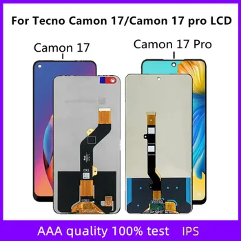 LCD Tecno Camon 17 Pro LCD kijelzőhöz Érintőképernyős digitalizáló szerelvény csere Tecno CG6 CG8 LCD kijelzőhöz