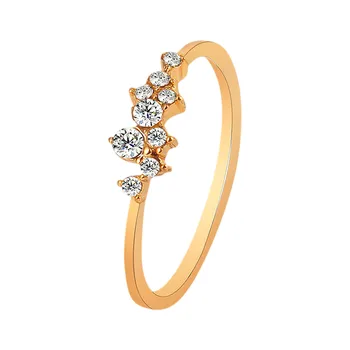 Csúcskategóriás gyűrű Divatos hölgyek ajándék ékszer lány gyűrű Egyedi jegygyűrű szerető ajándék Luxus végtelen gyűrű