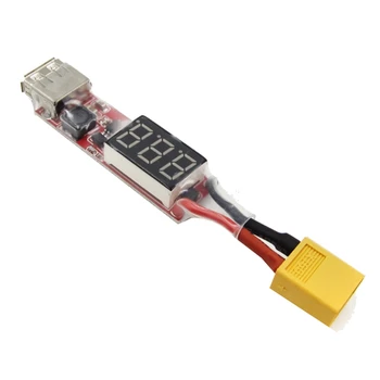 2S-6S Lipo lítium akkumulátor USB töltő átalakító feszültségkijelző adapterrel kártya a telefon funkcióinak védelme érdekében