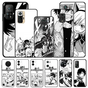  Telefontokok Redmi k60E K40S K50Gaming Note 8 T 7 Xiaomi Mi 10 10T 11 Lite 5G 11T Manga EDENS ZERO fekete puha leejtésgátló tok
