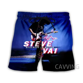 CAVVING 3D nyomtatott Steve Vai Summer Beach Shorts Streetwear Quick Dry Casual Shorts Sweat Shorts nőknek/férfiaknak J02