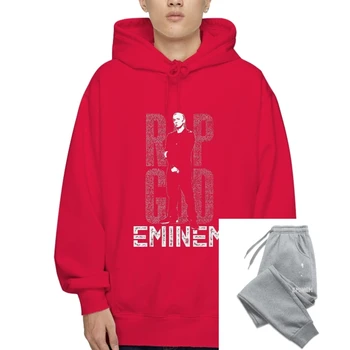 A hiphop rapgodja Eminem Rapper rajongó Kézzel készített SweaSweatFelsőruházat kapucnis pulóver meleg legkelendőbb férfi természetes pamut SweaSweatFelsőruházat