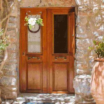 Húsvéti nyuszi koszorú Húsvéti bejárati ajtó dekoráció Nyuszi koszorú fali ajtóhoz