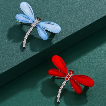 Divat kristályok Szitakötő brossok nőknek Vintage ötvözet rovar állati bross tű hajtóka sál bross ékszer ajándékok