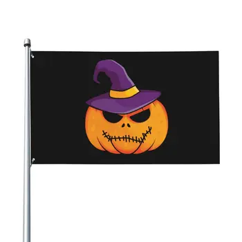 Halloween zászló Élénk szín Mosoly Tök lámpás zászlók Ünnepi nemzeti zászló Halloween Party Kert udvar Otthoni dekoráció Felnőttek