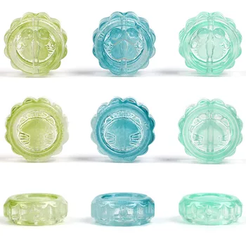 50PC üveg kerek szép állati mancs nyomtatás gyöngyök színes laza medál gyöngyök DIY karkötő nyaklánc kézműves ékszerkészítés megállapítások