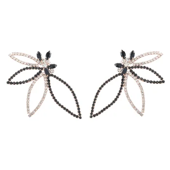 Színes strasszvirág fülbevaló csillogó kiegészítő strasszos bankett-tel utazási esküvői dekoráció