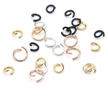 100-200db 3/4/5/6/8/10mm rozsdamentes acél osztott gyűrűk nyitott ugrógyűrűk Csatlakozók barkácsoláshoz ékszerek keresése Kiegészítők készítése