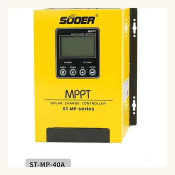 Suoer 40A 12v 24v 48v MPPT napelemes töltőpanel Napelemes vezérlő MPPT napelemes töltésvezérlő