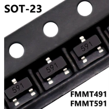  (50db) FMMT491 491 FMMT591 591 SMD trióda SOT-23 teljesítmény tranzisztor