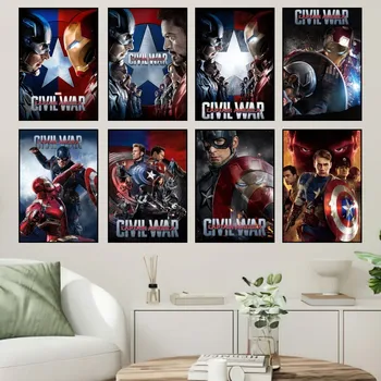 Film C-Amerika Kapitány A-Avenger poszter nyomatok Fali matrica festés hálószoba nappali dekoráció iroda otthoni öntapadó