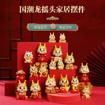 Újévi dekorációk Kínai állatöv Sárkány év kézművesség Nemzeti árapály lakberendezés Kabalája sárkány ünnepi újévi dekorációk