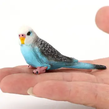 Kreatív szimuláció Papagáj papagáj miniatűr tájdísz Állatmodell Gyepfigura Mesterséges madárfotózás Kellékek
