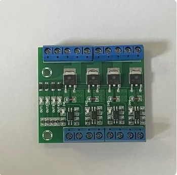 MOS FET 4 csatornás impulzus trigger kapcsoló vezérlőkártya PWM optocsatoló Opto-leválasztó meghajtó kártya motor LED fényhez
