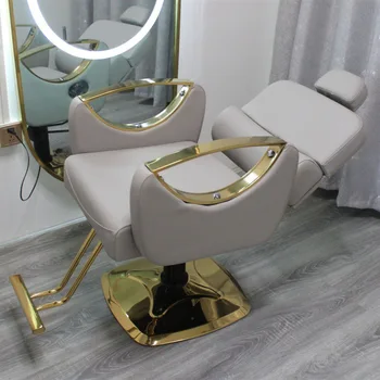 Nagykereskedelmi fodrászszalon szék fejjel lefelé helyezhető borotválkozási emelő, forgó vasalás és festés hajvágó szék