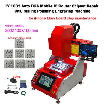 Új továbbfejlesztett LY 1002 Auto BGA Mobile IC Router lapkakészlet javítás CNC marás Polírozó gravírozó gép IPhone alaplap chiphez