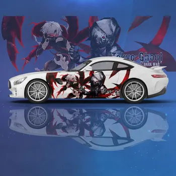 Japán anime Tokyo Ghoul autó matrica matrica motorháztető ajtó test vinil matrica grafikus csomagolás Új autó matrica dekorációs kiegészítők