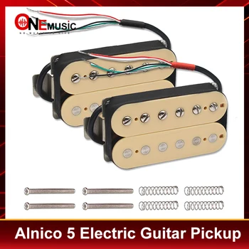 Humbucker Alnico 5 elektromos gitár hangszedő Humbucker dupla tekercses hangszedő Alnico V Gitár alkatrészek Elefántcsont