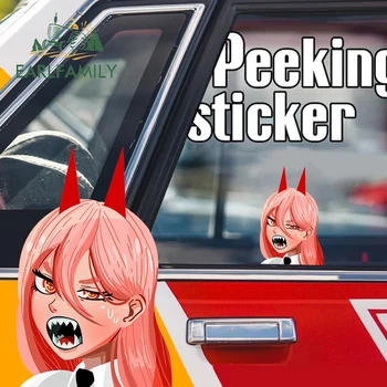 EARLFAMILY 13cm x 8.5cm a Power Peeker Anime autós matricákhoz Windows Graffiti autó kiegészítők Matrica Laptop vízálló fényvédő