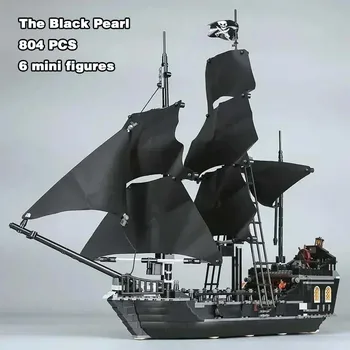 804 db Kalózok A Fekete Gyöngy hajó építőkocka kockák játék születésnapi karácsonyi ajándék kompatibilis 4184 16006