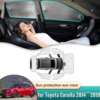 Autó napernyő Toyota Corolla Altis X E170 170 2014 ~ 2019 Tartozékok Napernyő szélvédő oldalsó ablak függöny Magánélet árnyékolás