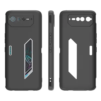 Asus ROG Phone 6 Case matt puha szilikon hátsó telefontokokhoz Asus ROG telefonhoz6 fekete TPU ütésálló tok