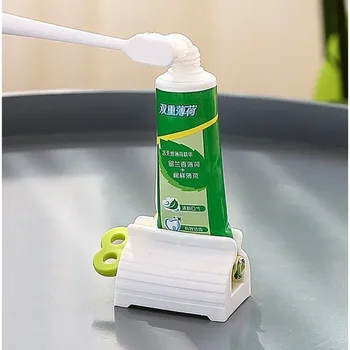 Mini gördülő cső Fogkrém sajtoló adagoló Üléstartó állvány Egyszerű tisztítás Fürdőszoba termékek Háztartási kozmetikumok Facsaró