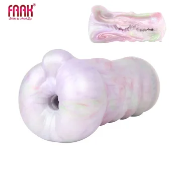 FAAK Real Vagina csésze szilikon maszturbációs csésze punci zseb puha szopás játékok orgazmus férfi maszturbátor orális szex játékok férfiaknak