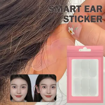 6db/táska Manó fül matricák kozmetikai átlátszó láthatatlan öntapadó kis hordozható fülek Korrektor szalag Szépség smink eszköz
