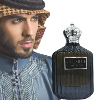 100ML Dubai Prince Men Köln Hosszan tartó könnyű illat OIl Friss sivatagi virág Arab illóolaj Egészség Szépség