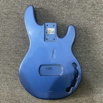 GB226 Musicman stílusú elektromos basszusgitár metálkék színben Befejezetlen test Jobb kéz DIY csere